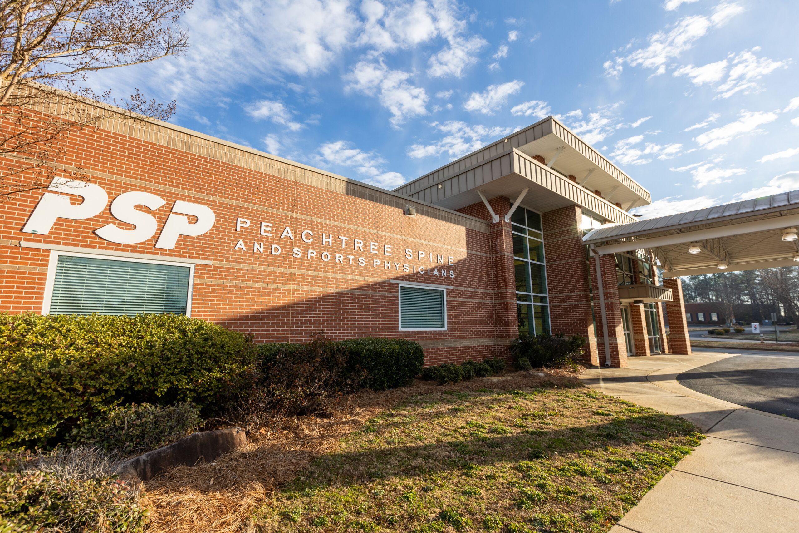 Peachtree Spine & Sports Physicians McDonough office exterior at 105 Regency Park Dr