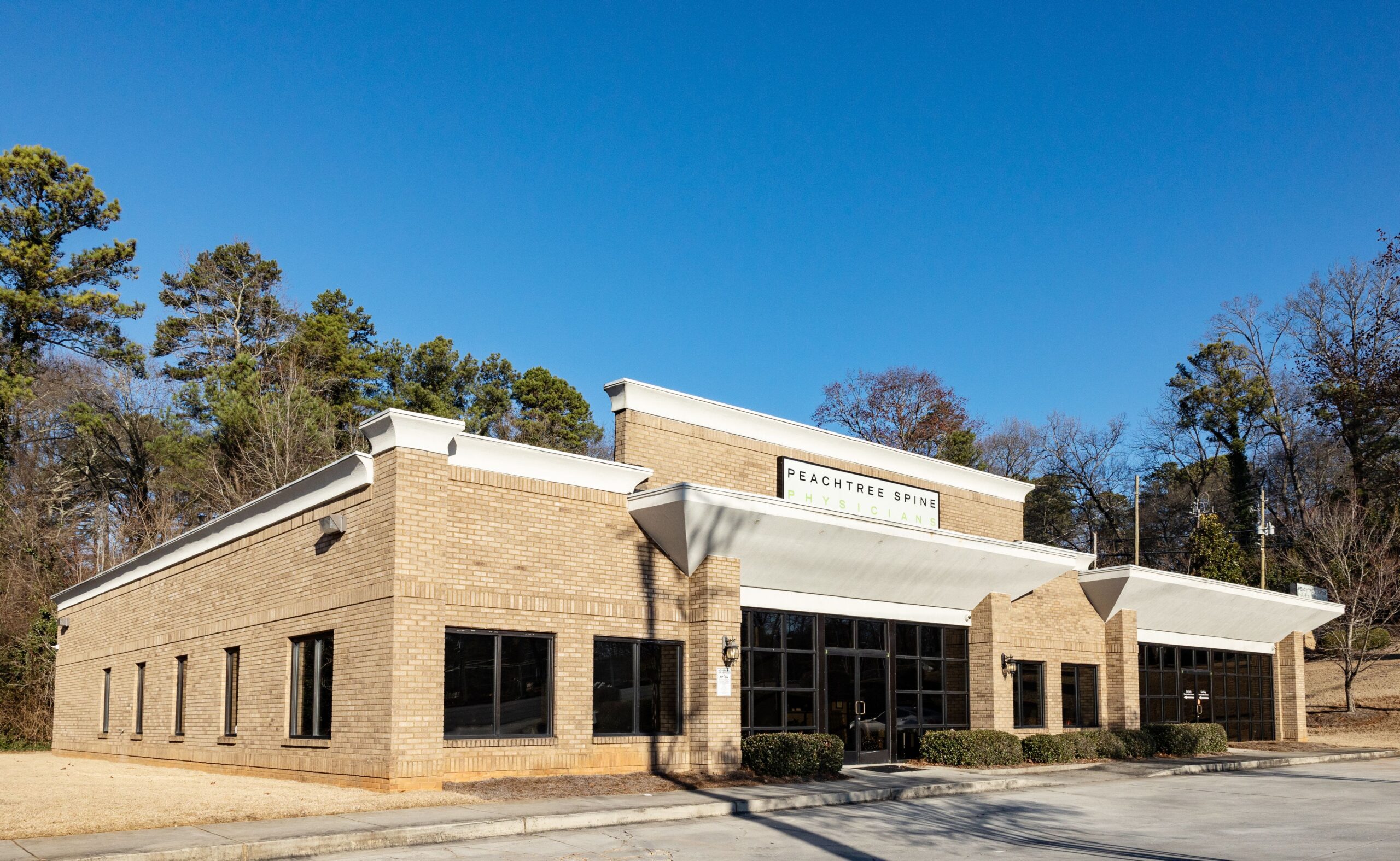 Peachtree Spine & Sports Physicians Decatur office exterior at 3775 North Druid Hills Rd NE