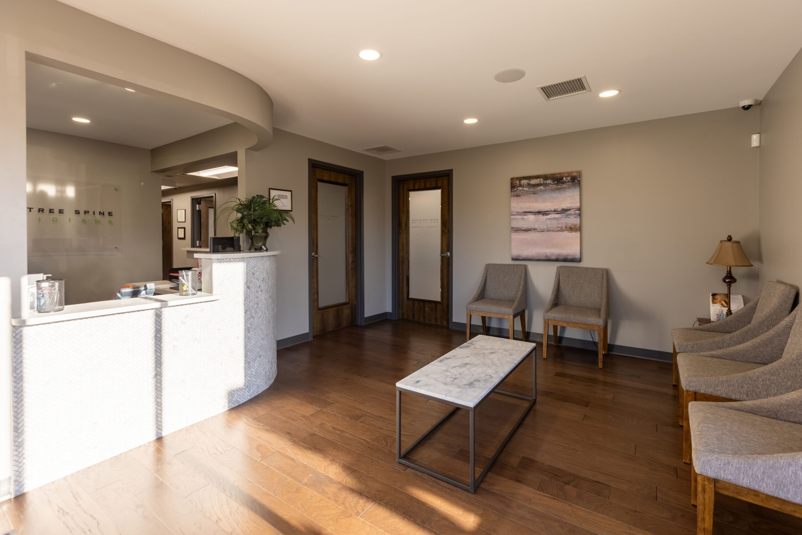 Peachtree Spine Douglasville reception area