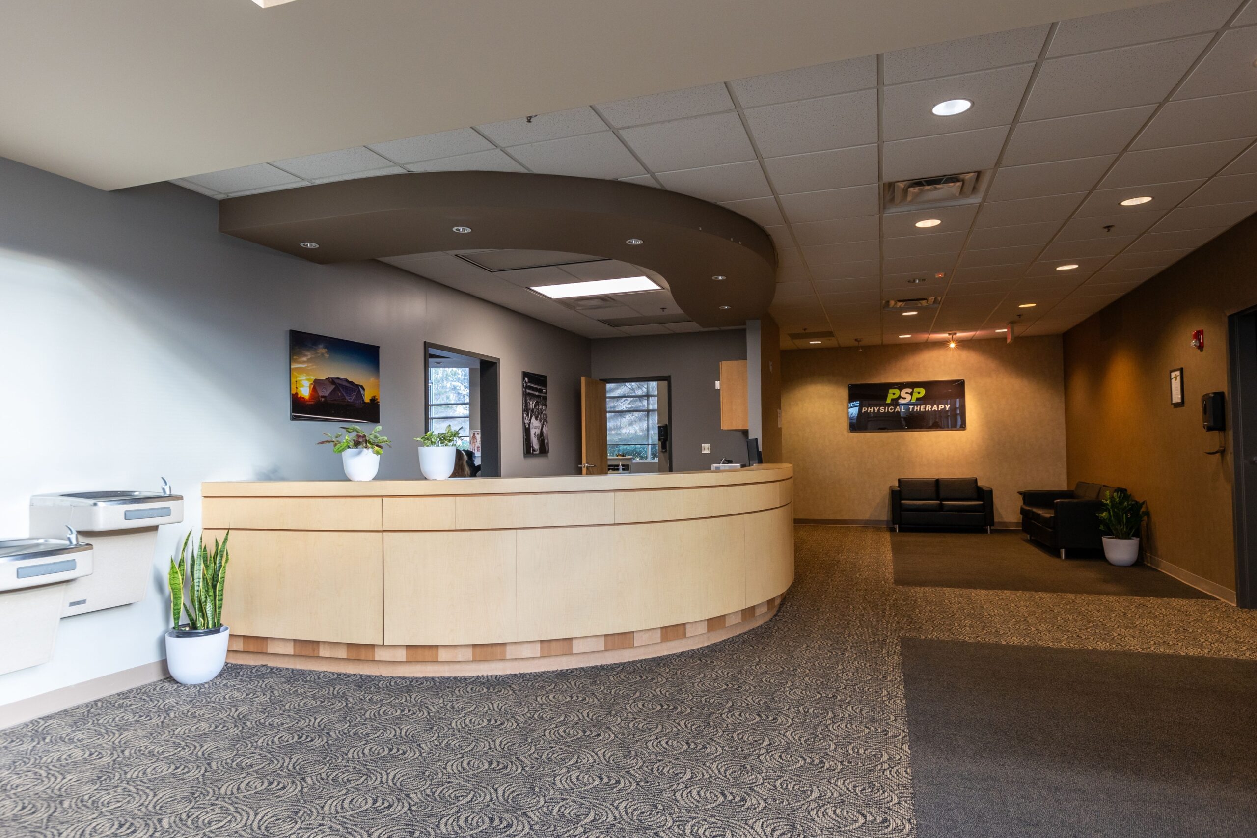 Peachtree Spine McDonough reception area