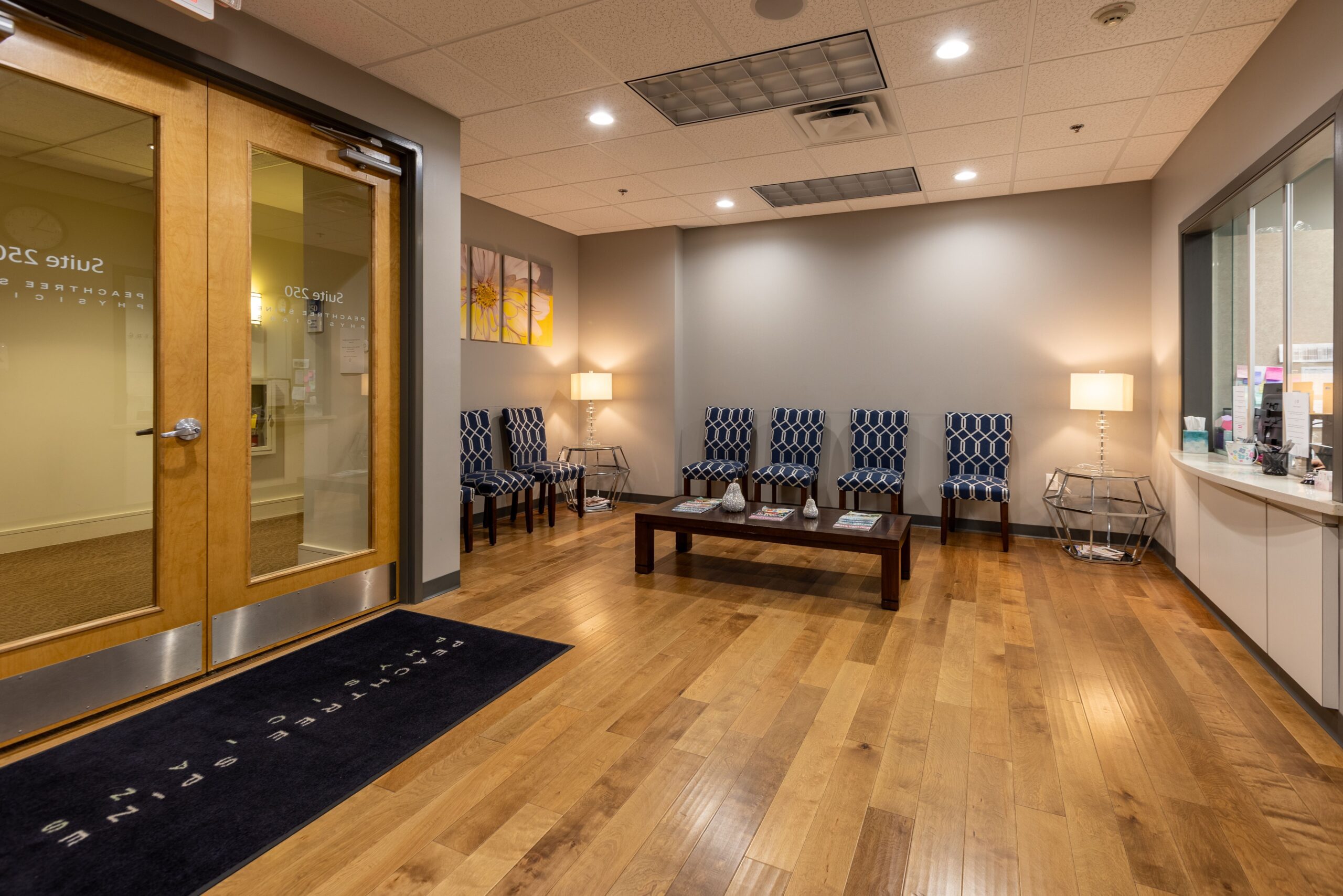 Peachtree Spine Stonecrest reception area