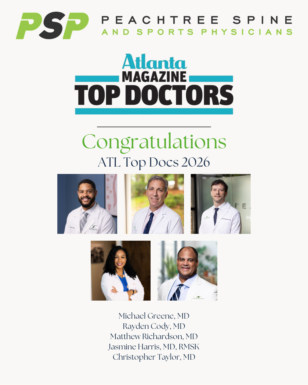 PSP Top doctors 2026